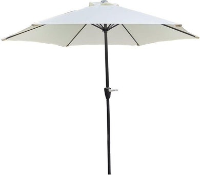 2m Aluminium Parasol NATURAL- Garden Parasol Sun Shade Canopy Patio Outdoor Umbrella