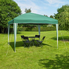 Load image into Gallery viewer, Kingfisher Pop Up Gazebo Party Event Tent 3 x 3m Green &amp; White Steel Frame
