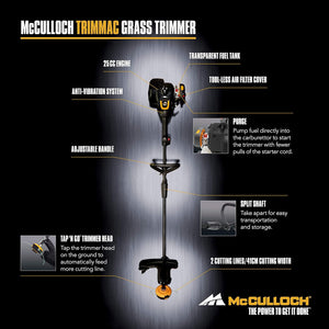 McCulloch TRIMMAC Trimmer - Petrol Strimmer