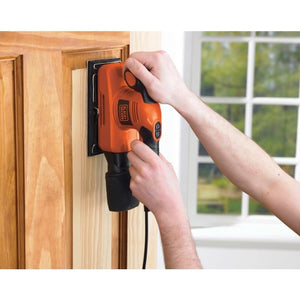 Black & Decker 1/3 Sheet Orbital Electric Sander inc Case and Sheets KA320EKA-GB
