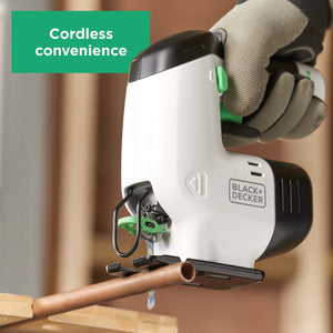 New Black+Decker Reviva Cordless Jigsaw 12V 1.5Ah Integral Battery REVJ12C-GB