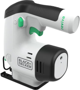 New Black+Decker Reviva Cordless Jigsaw 12V 1.5Ah Integral Battery REVJ12C-GB