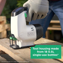 Load image into Gallery viewer, New Black+Decker Reviva Cordless Jigsaw 12V 1.5Ah Integral Battery REVJ12C-GB
