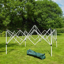 Load image into Gallery viewer, Kingfisher Pop Up Gazebo Party Event Tent 3 x 3m Green &amp; White Steel Frame