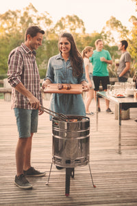 Tramontina Beer Barrel Grill BBQ Charcoal Churrasco Garden Fire / Barbecue