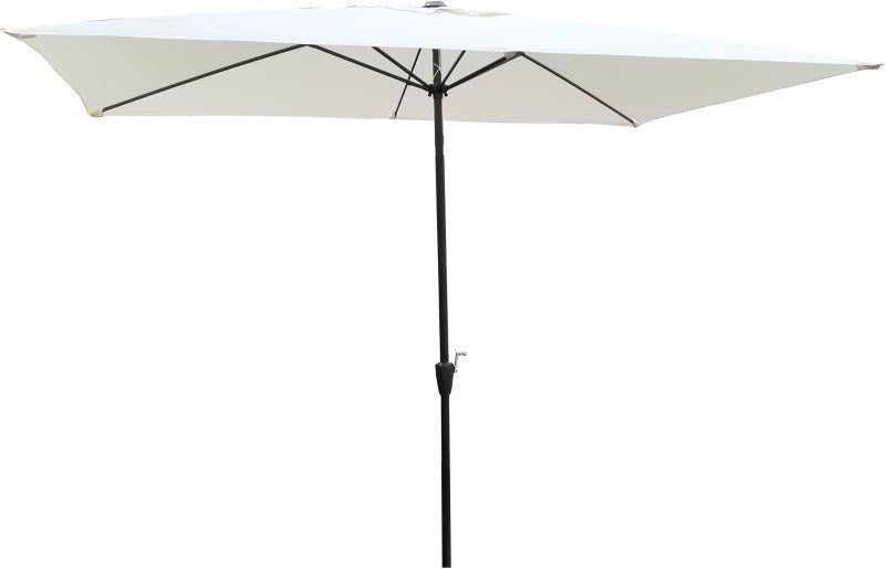 3x2m Garden Parasol Sun Shade Canopy Patio Outdoor Umbrella - NATURAL