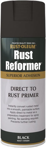 Rust-Oleum Direct To Rust Reformer Primer Aerosol Spray Paint Black Matt