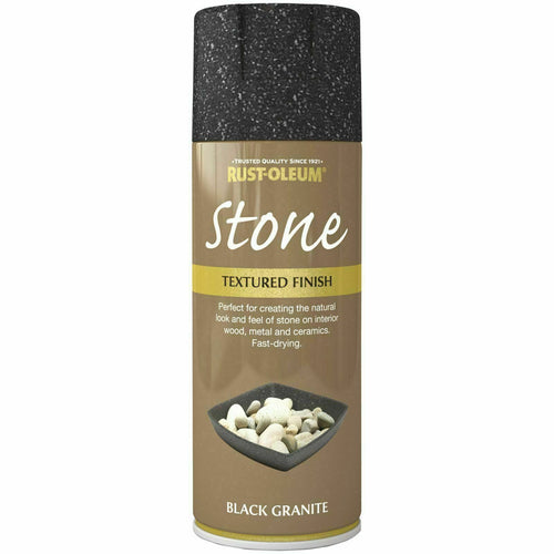 Rust-Oleum Stone Textured Spray Paint in Granite Stone Pebble Bleached Forest ..
