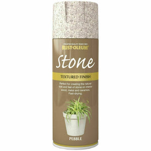 Rust-Oleum Stone Textured Spray Paint in Granite Stone Pebble Bleached Forest ..