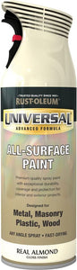 Rust-Oleum Universal Real almond Gloss Multi-surface Spray paint, 400ml