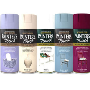 Rust-Oleum Painter's Touch Black Matt Multi-surface Decorative spray paint,  400ml